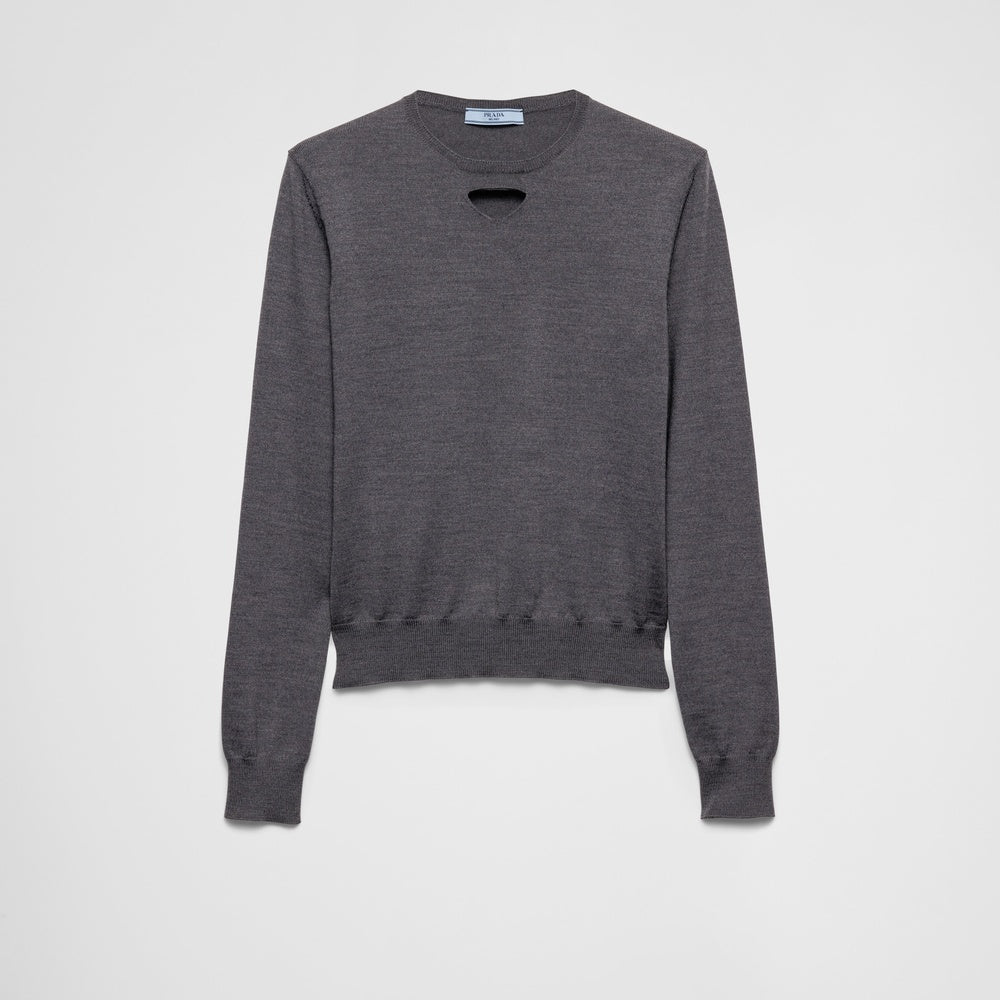 Wool crew-neck sweater