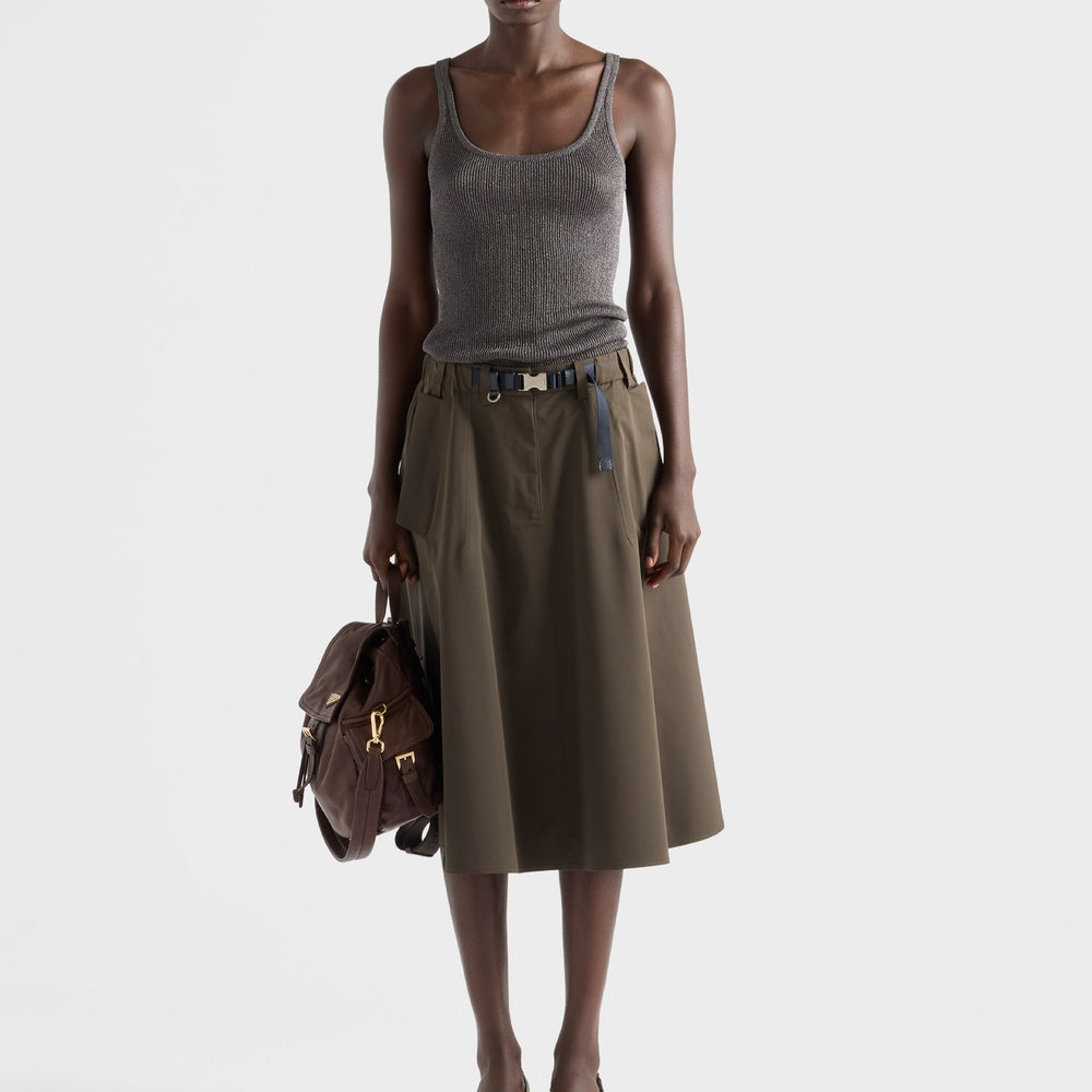 Technical fabric circle skirt