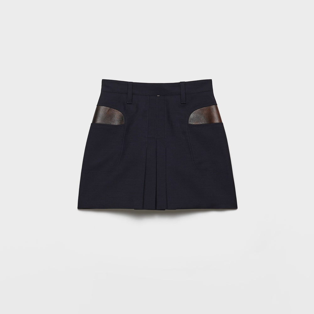Kid mohair mini skirt
