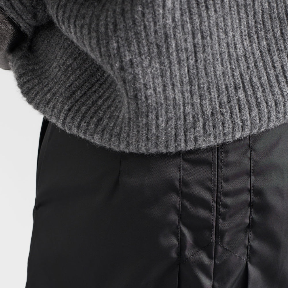 Flared Re-Nylon skirt