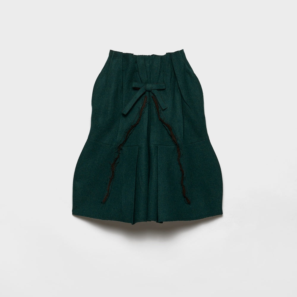 Shetland wool midi skirt