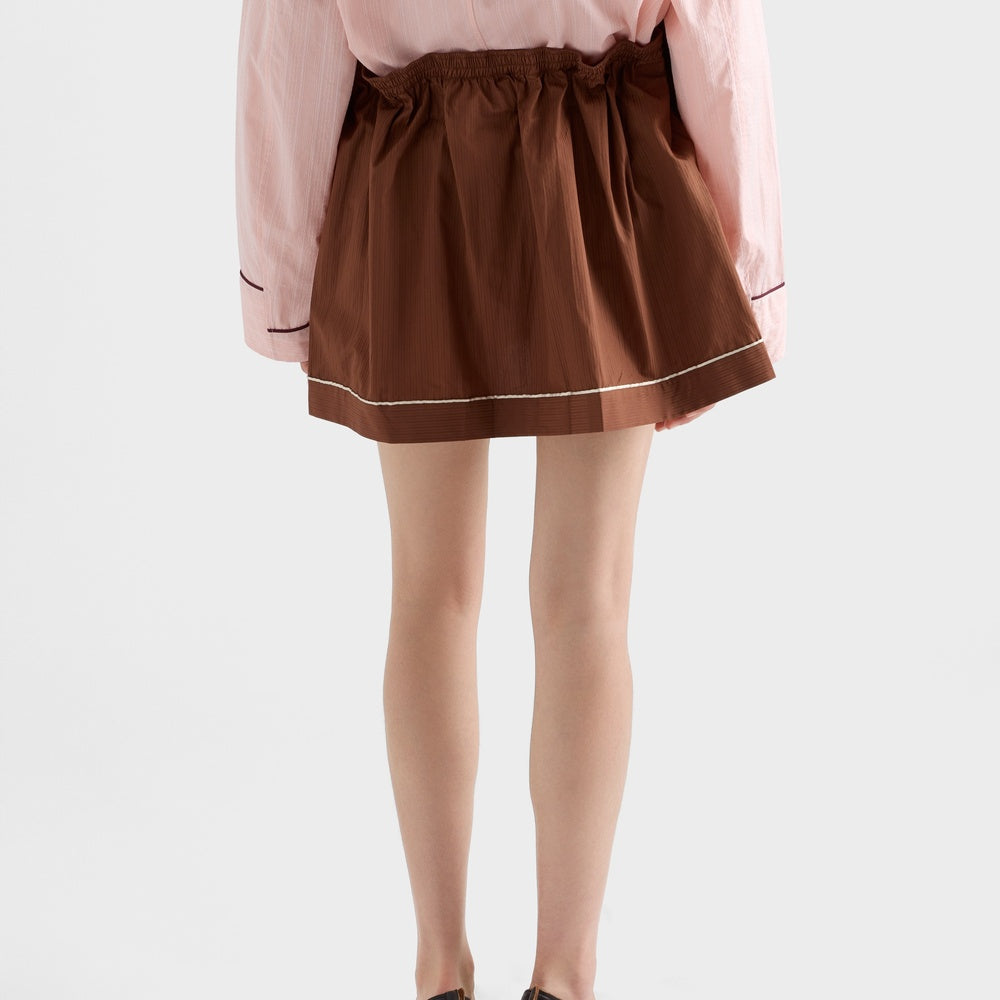 Cotton miniskirt