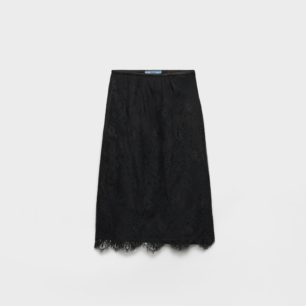 Lace pencil skirt