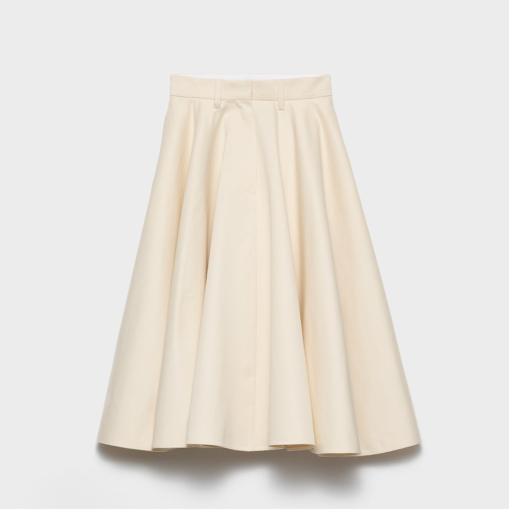 Chino midi-skirt