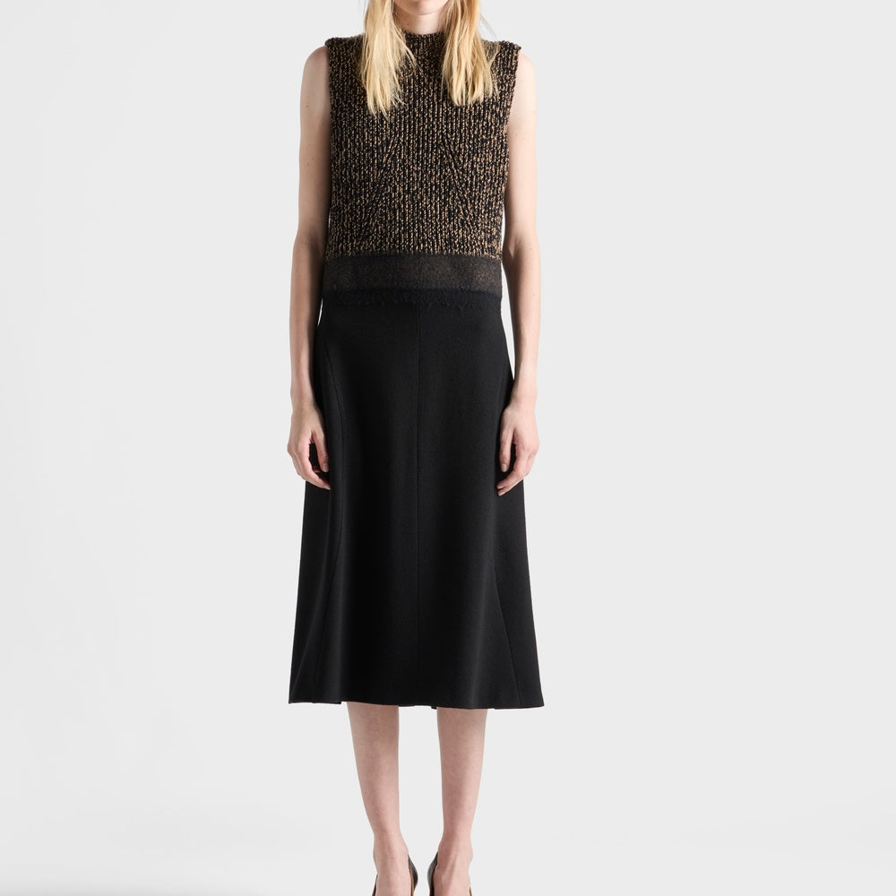 Shetland wool and cashmere dress
