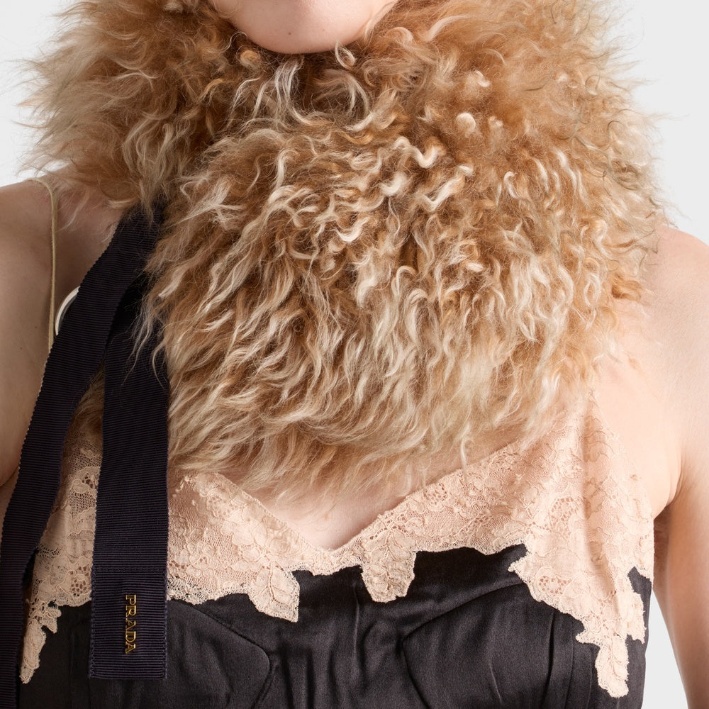Silk and lace dress