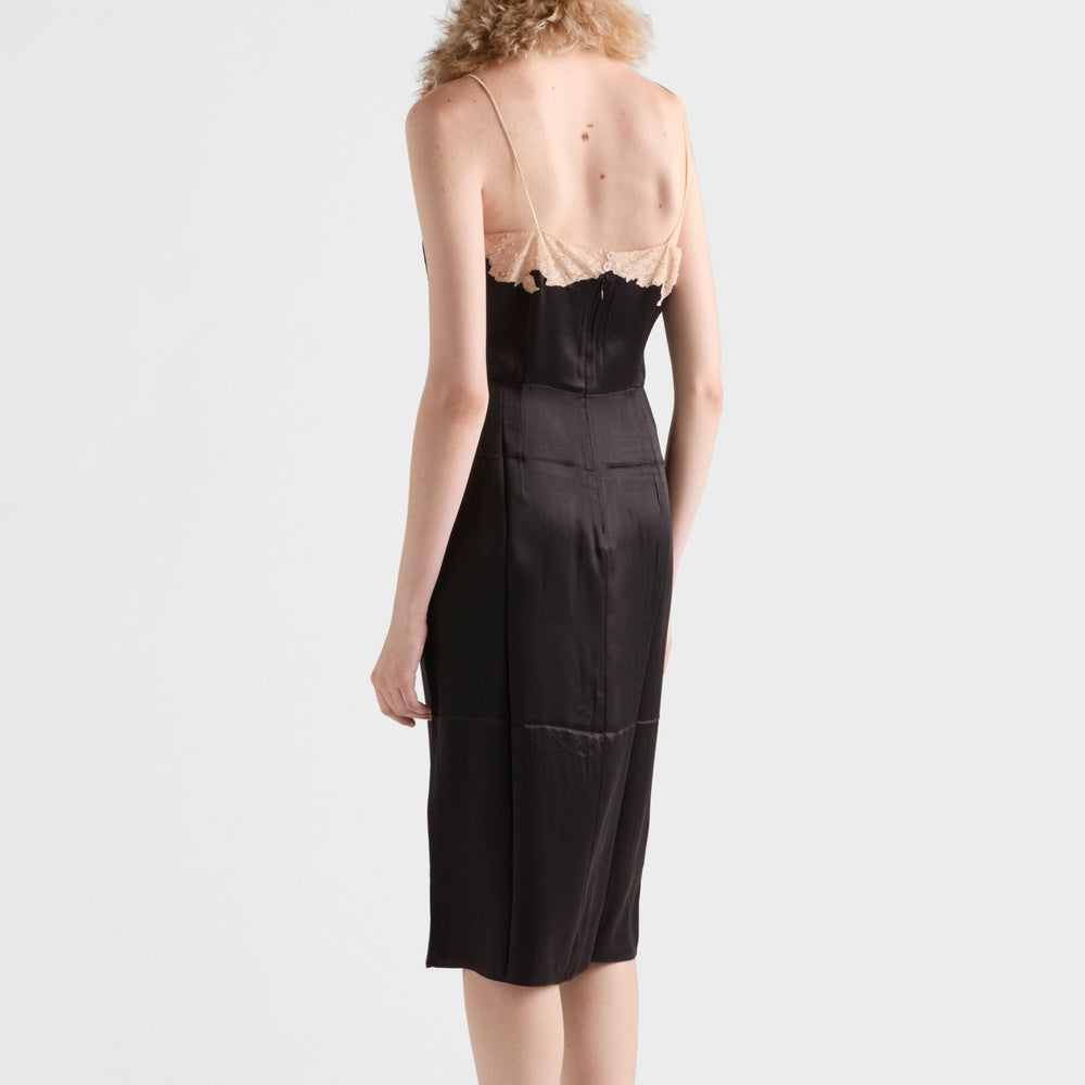 Silk and lace dress