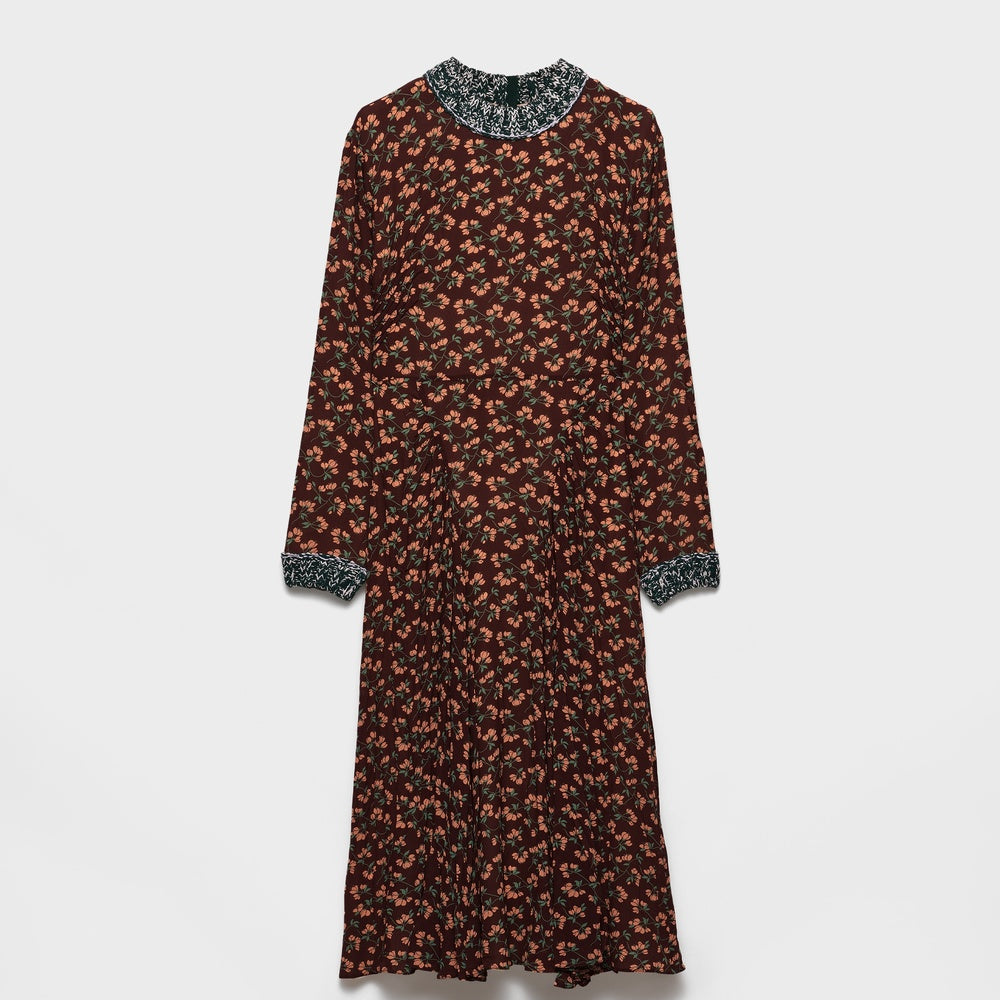 Printed georgette dress
