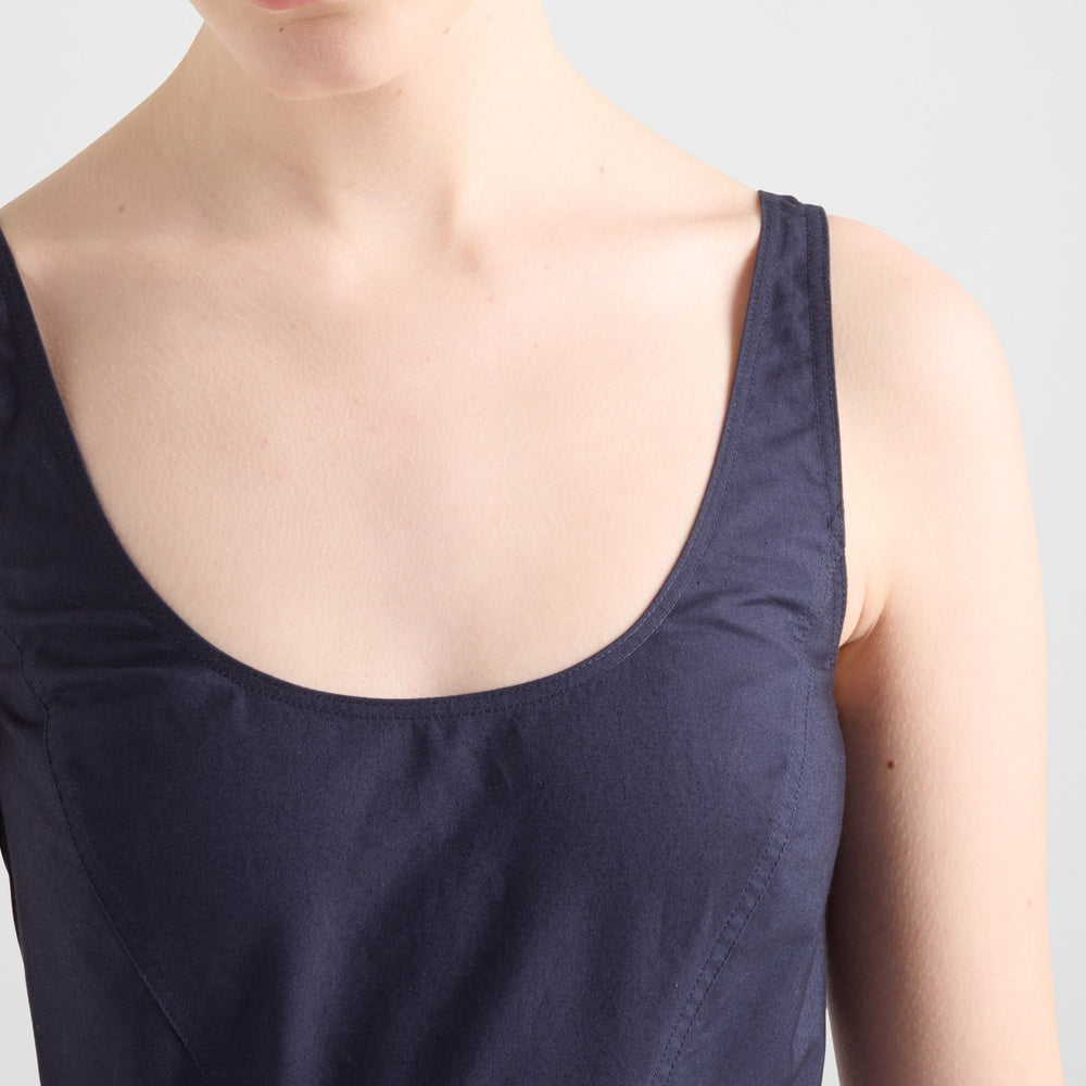 Cotton canvas dress