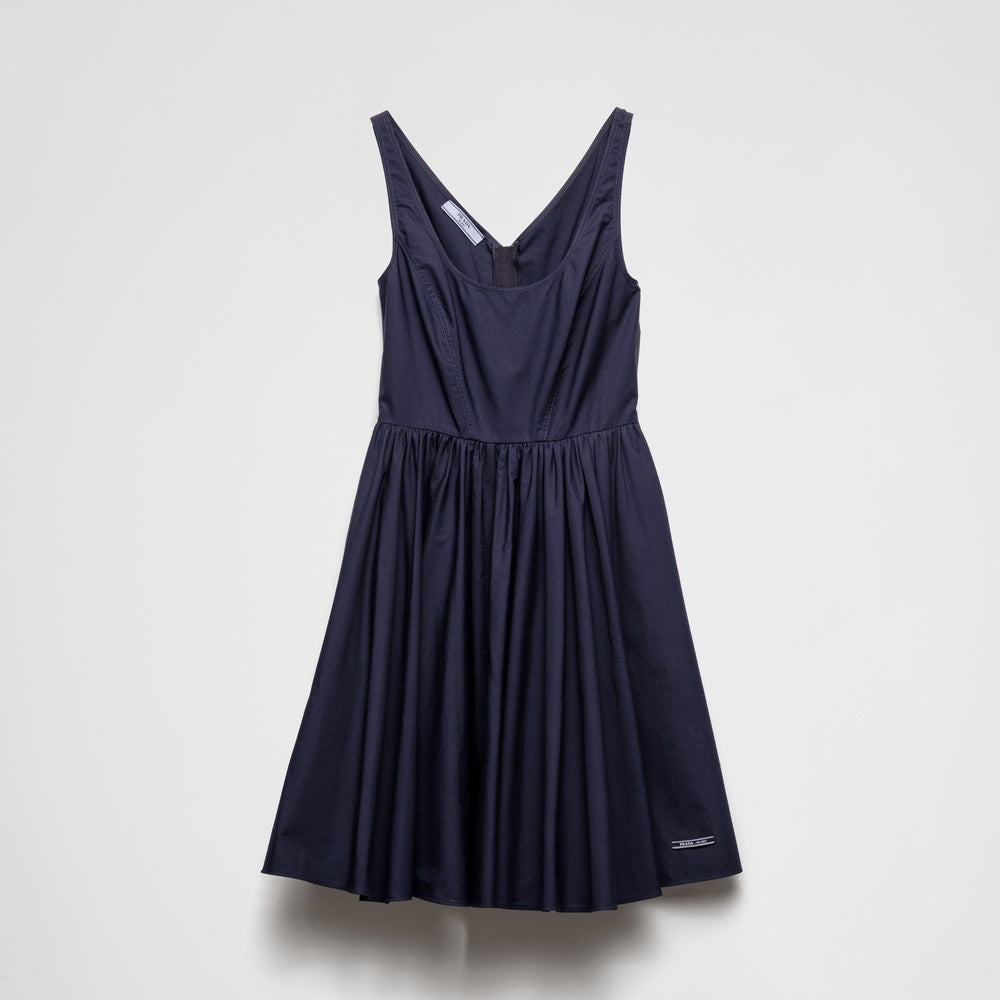 Cotton canvas dress