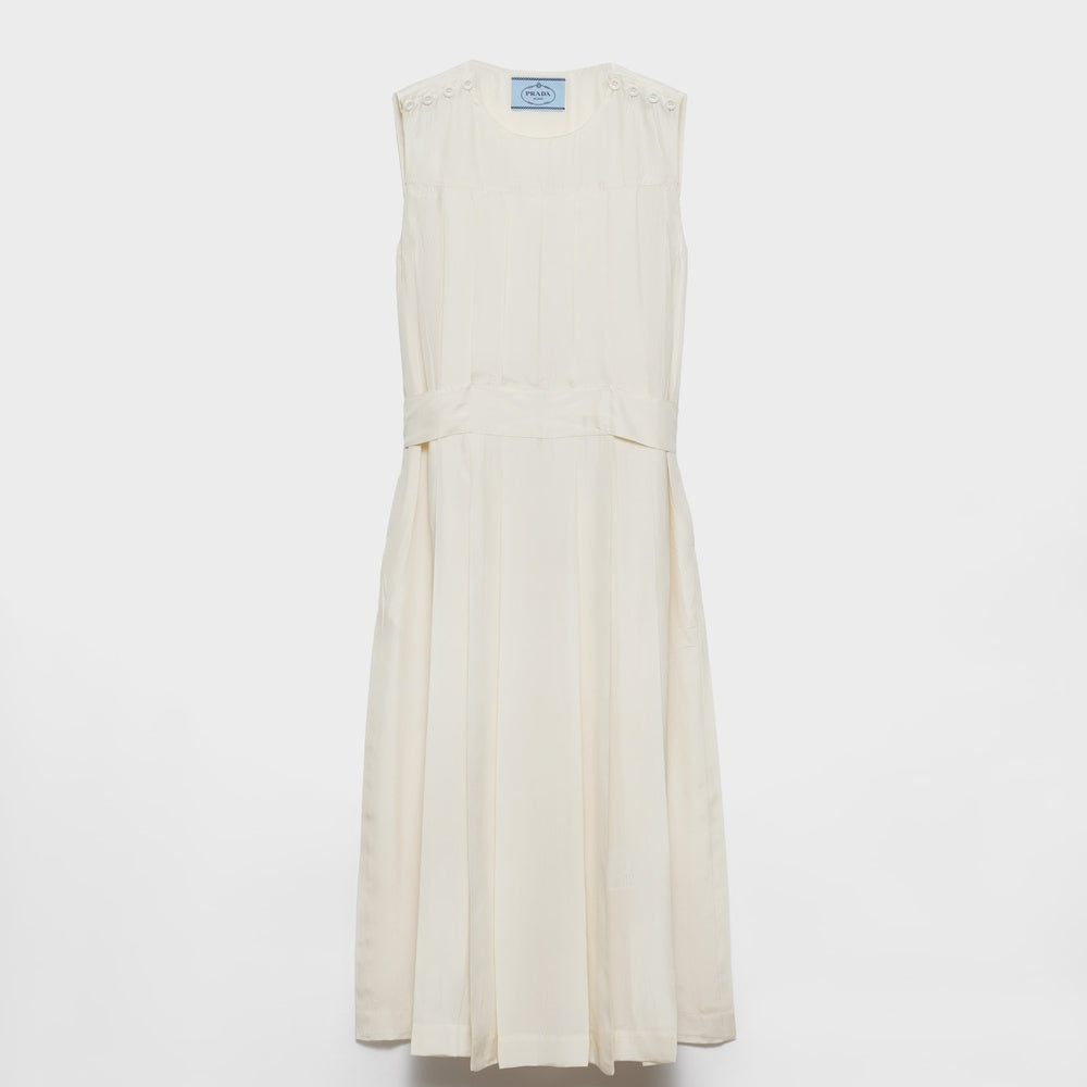 Pongé silk dress