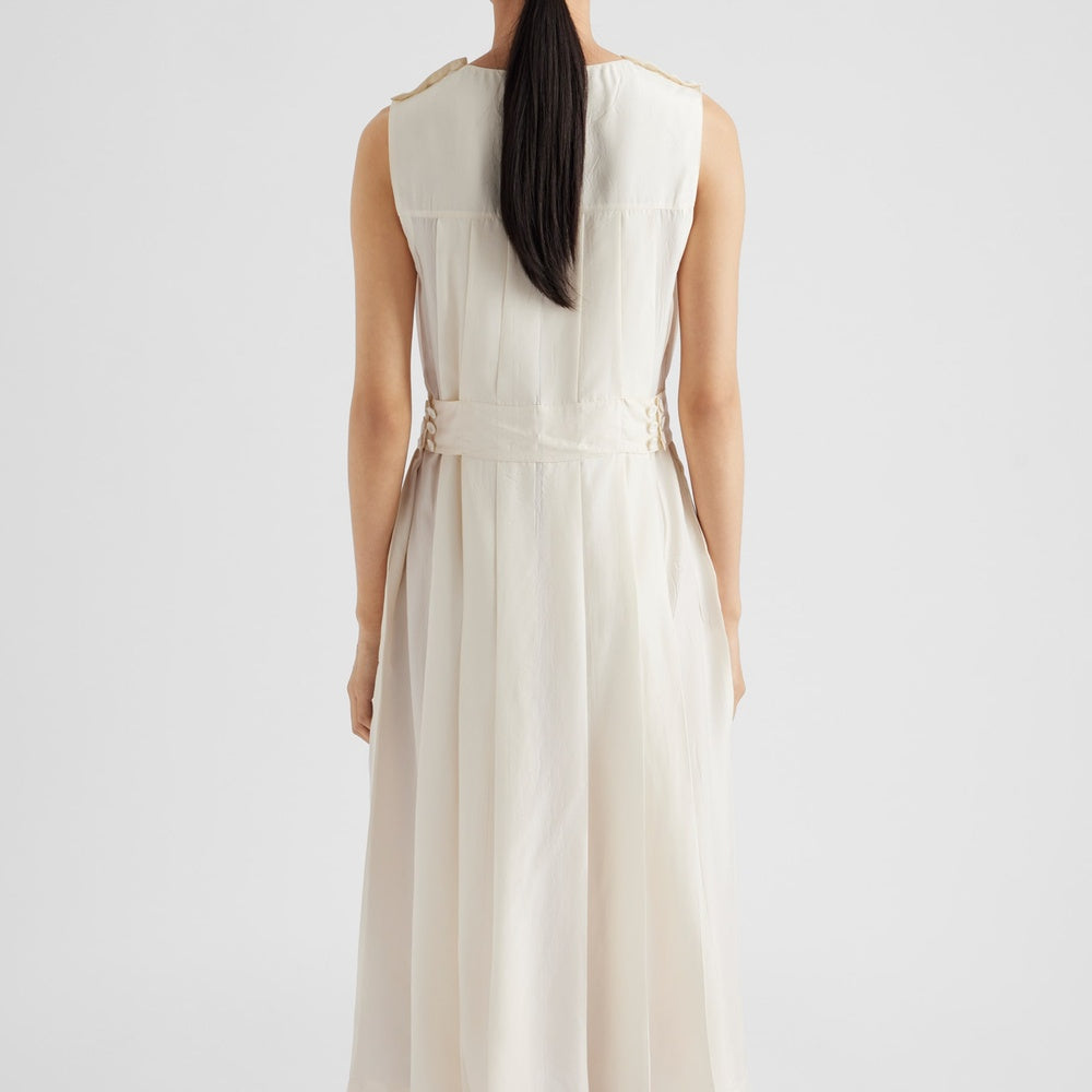 Pongé silk dress