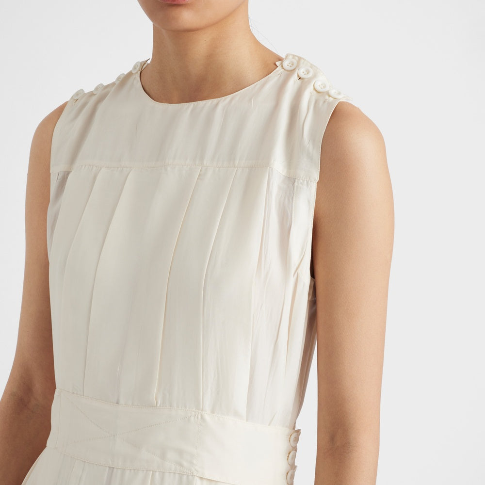 Pongé silk dress