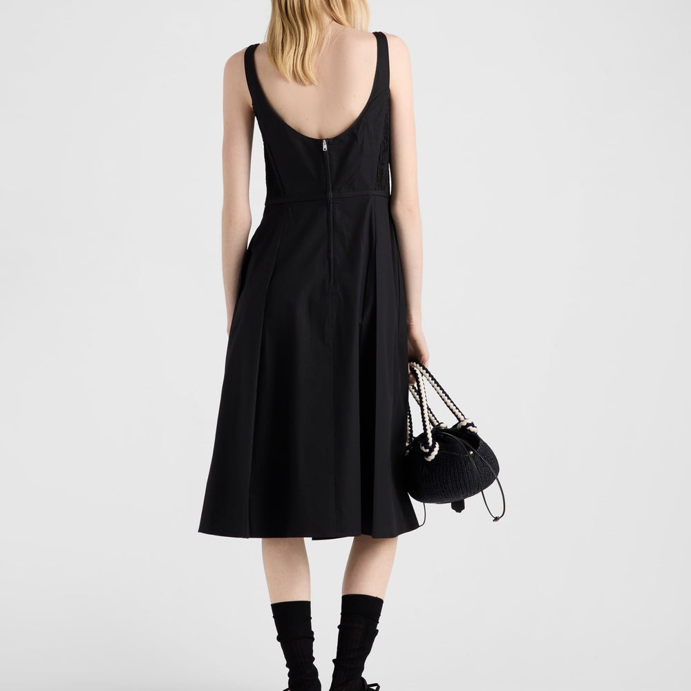Cotton canvas dress