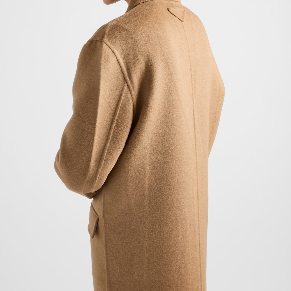 Long cashgora coat