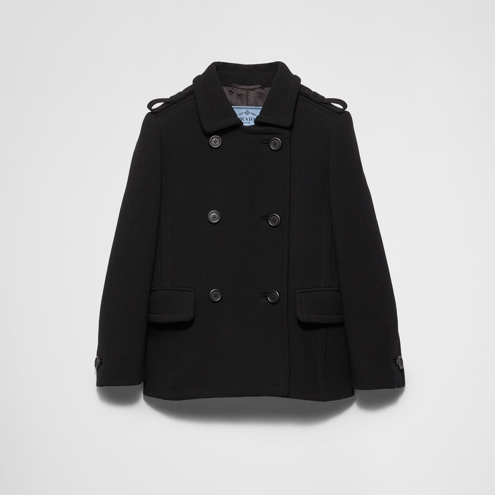 Double-breasted natté jacket