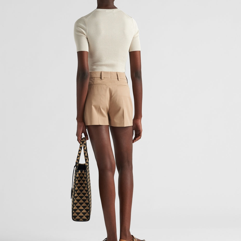 Gabardine shorts