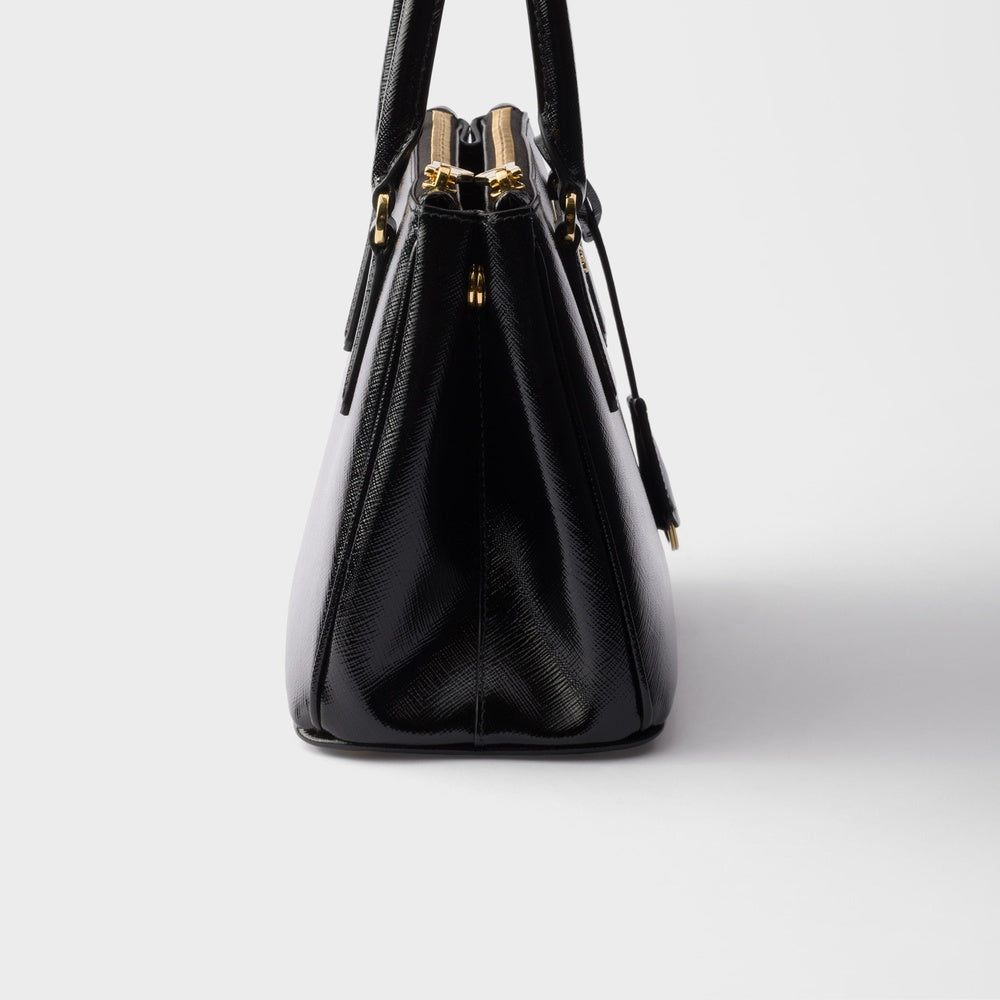 Prada Galleria small patent Saffiano leather bag