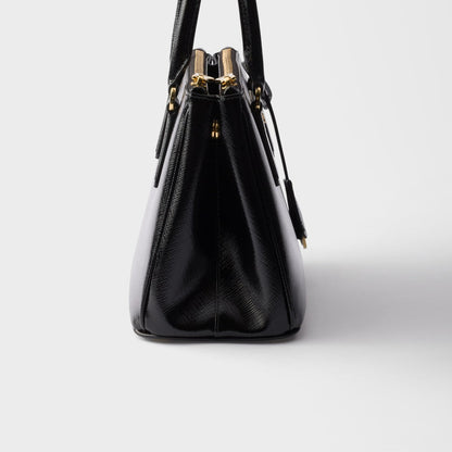 Prada Galleria small patent Saffiano leather bag