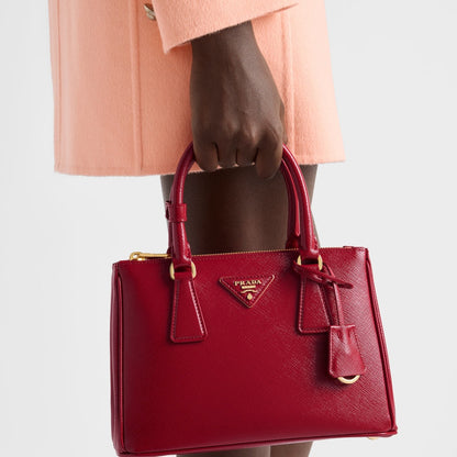 Prada Galleria small patent Saffiano leather bag