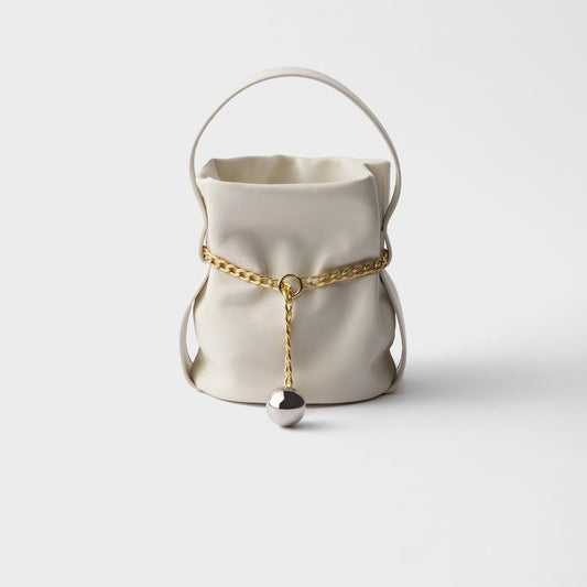 Prada Petit Sac Noir mini nappa leather bucket bag