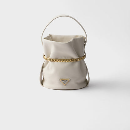 Prada Petit Sac Noir mini nappa leather bucket bag