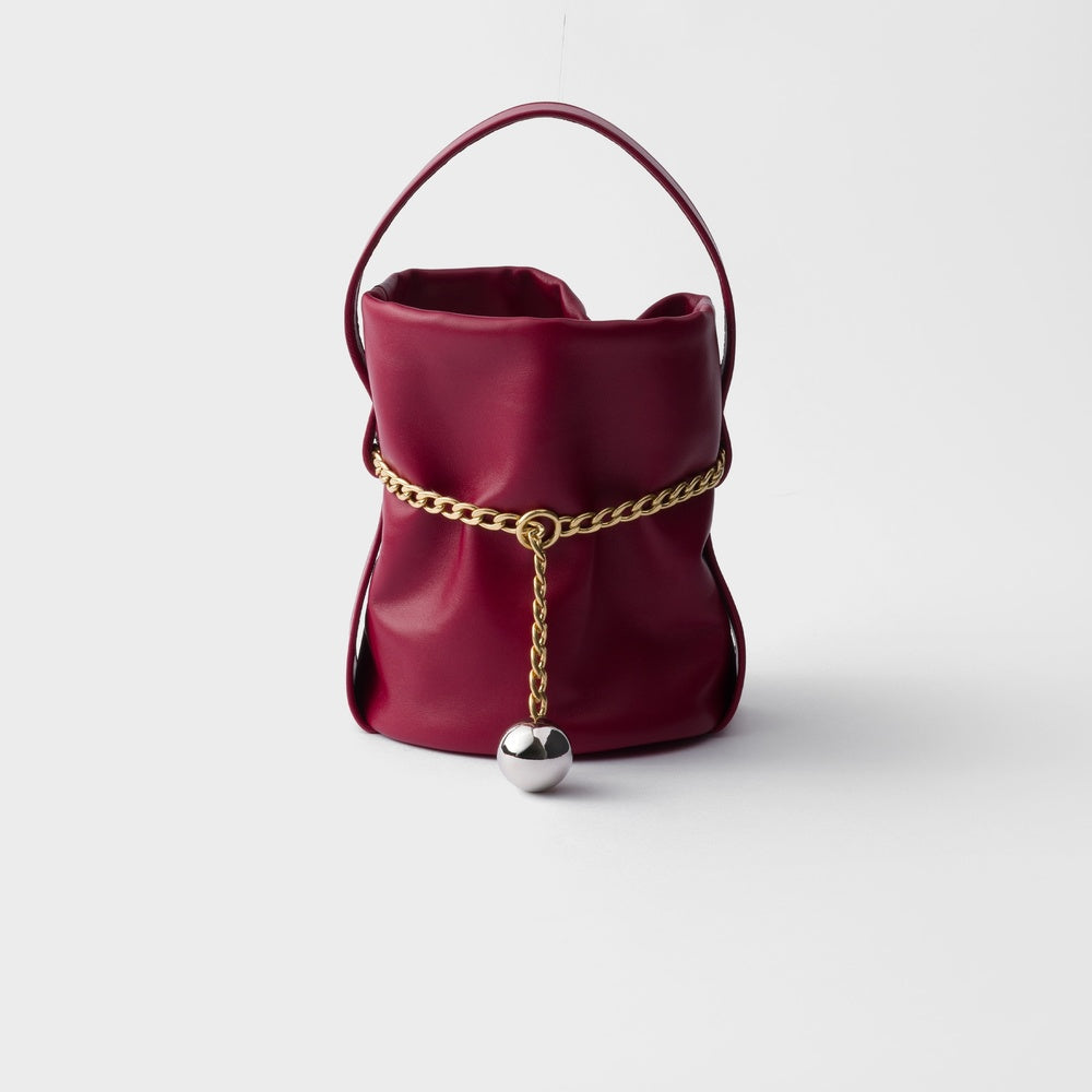 Prada Petit Sac Noir mini nappa leather bucket bag