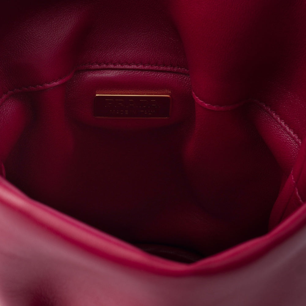 Prada Petit Sac Noir mini nappa leather bucket bag