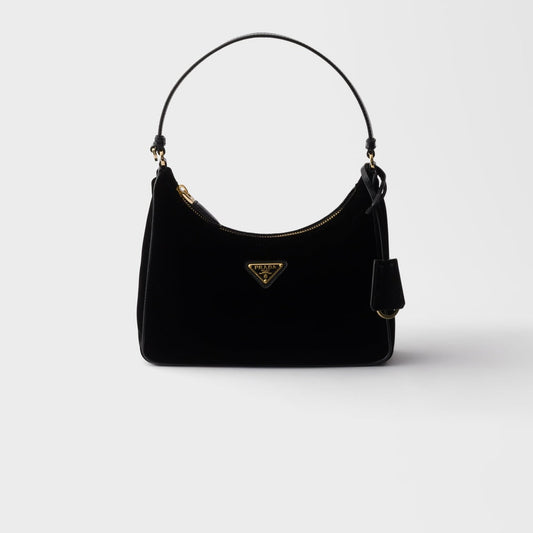 Prada Re-Edition 2005 velvet and Saffiano mini bag