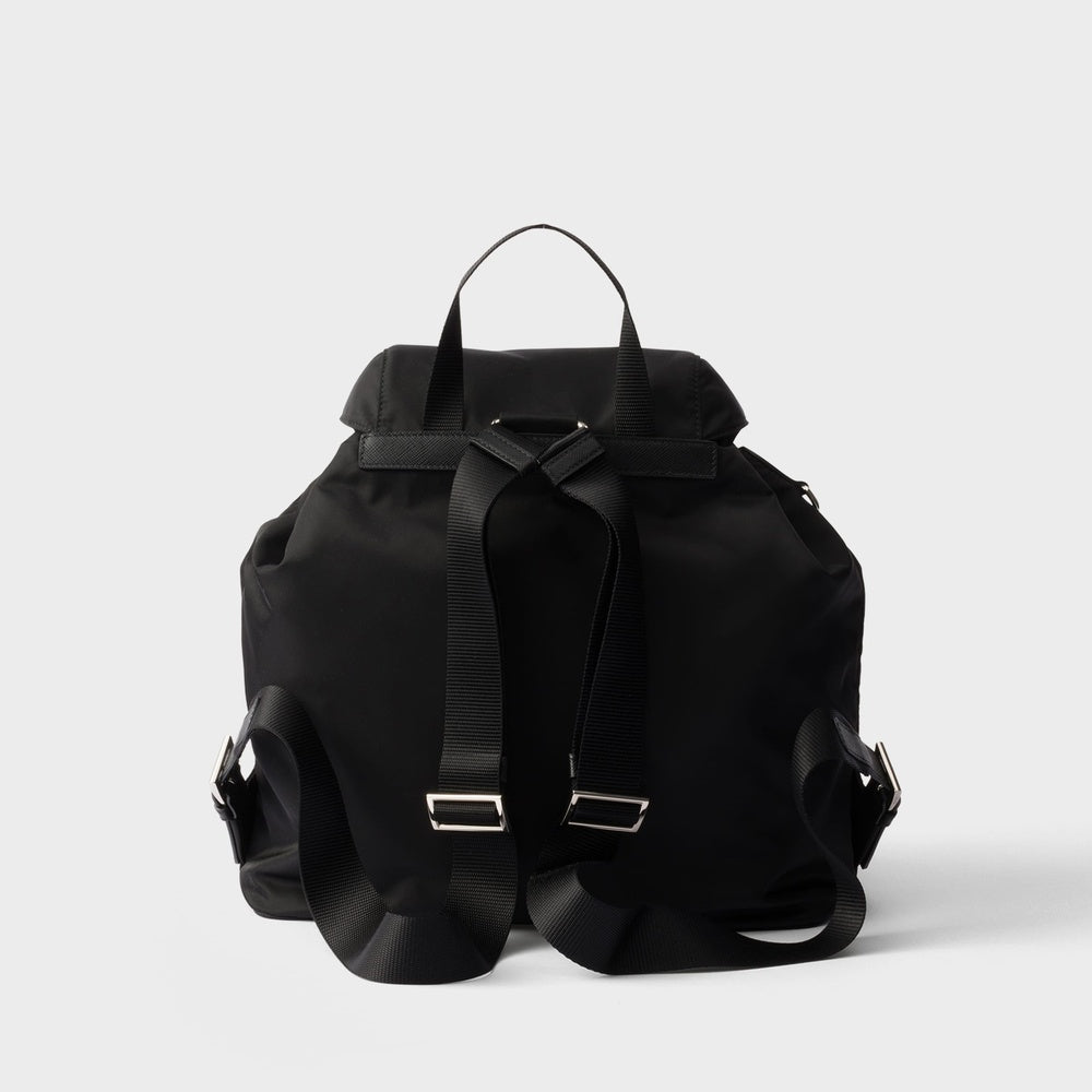 Medium Re-Nylon backpack with pouch