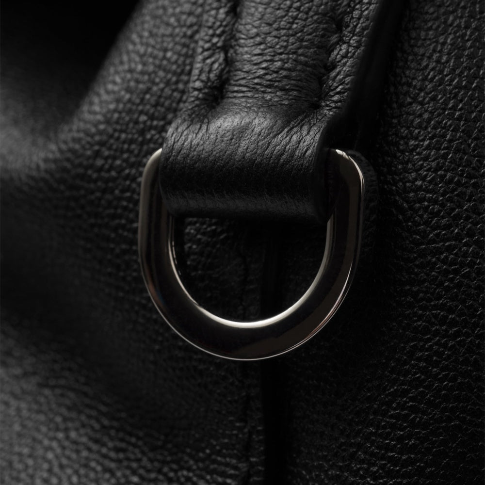 Medium leather backpack
