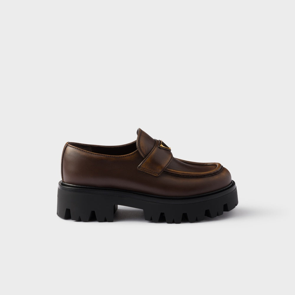 Leather loafers