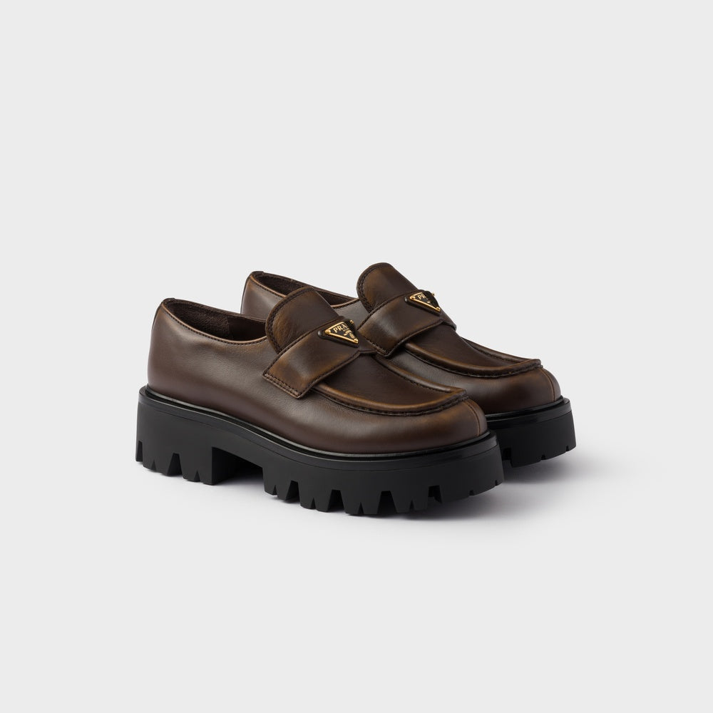 Leather loafers