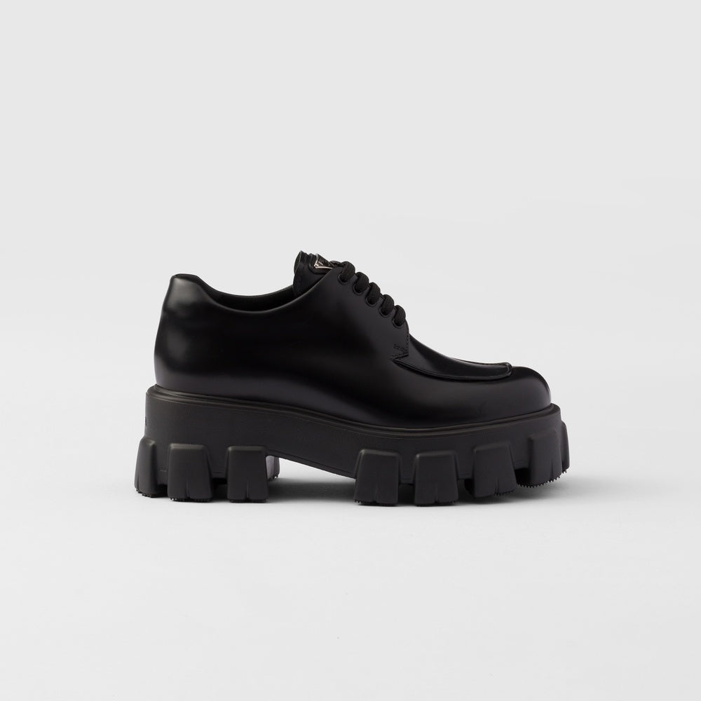 Monolith brushed leather lace-up shoes