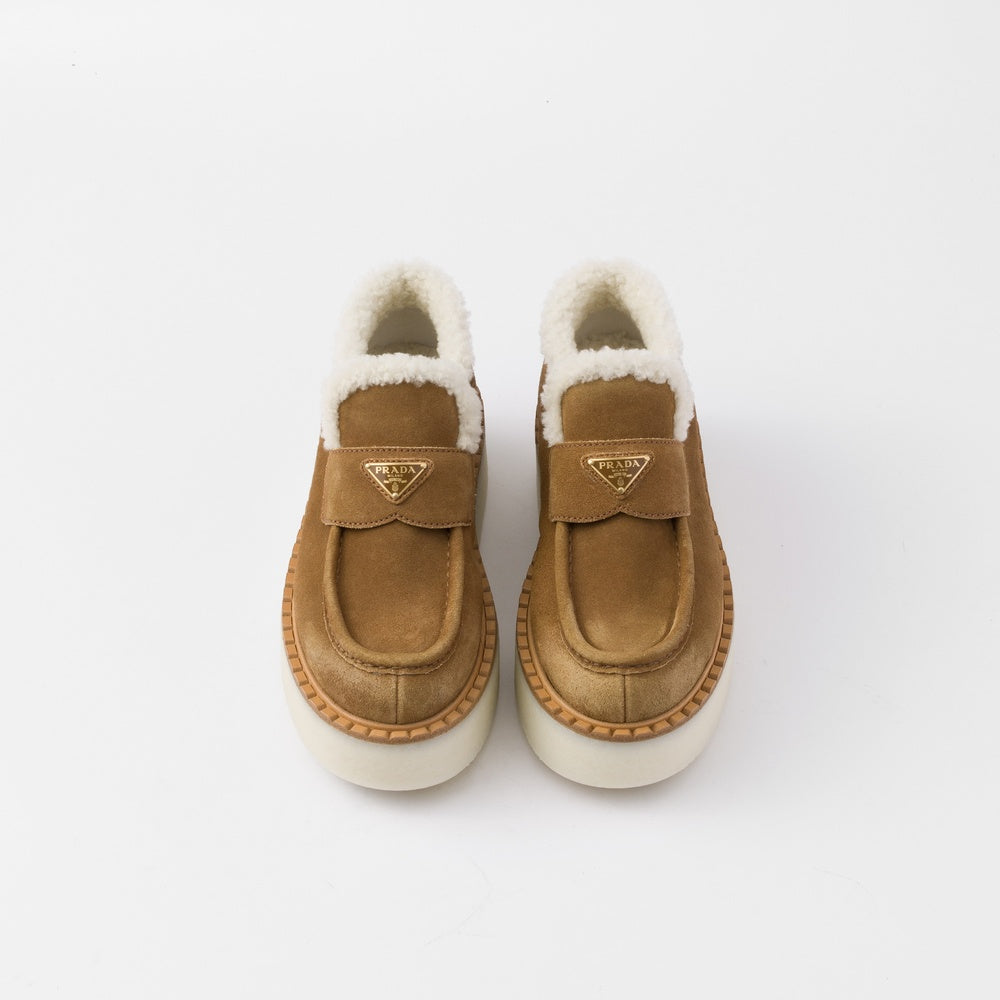 Suede loafers