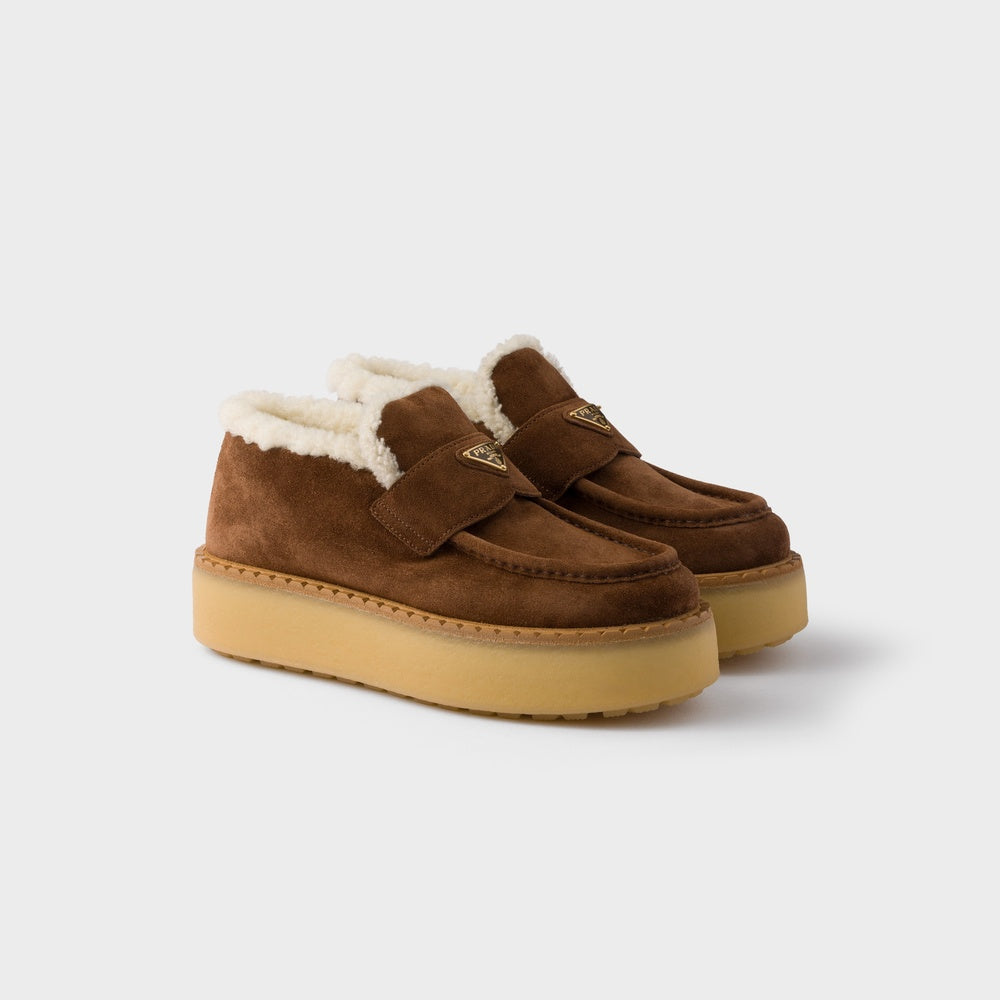 Suede loafers