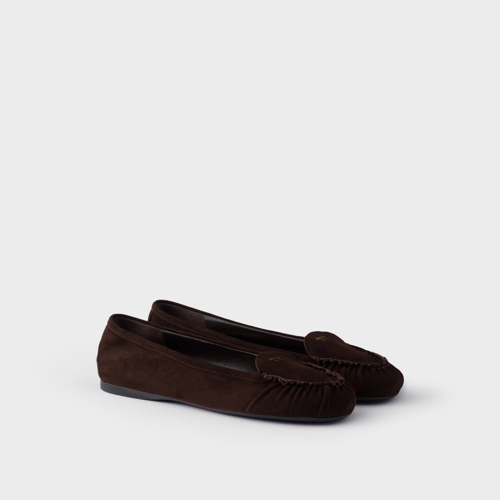 Suede ballerinas