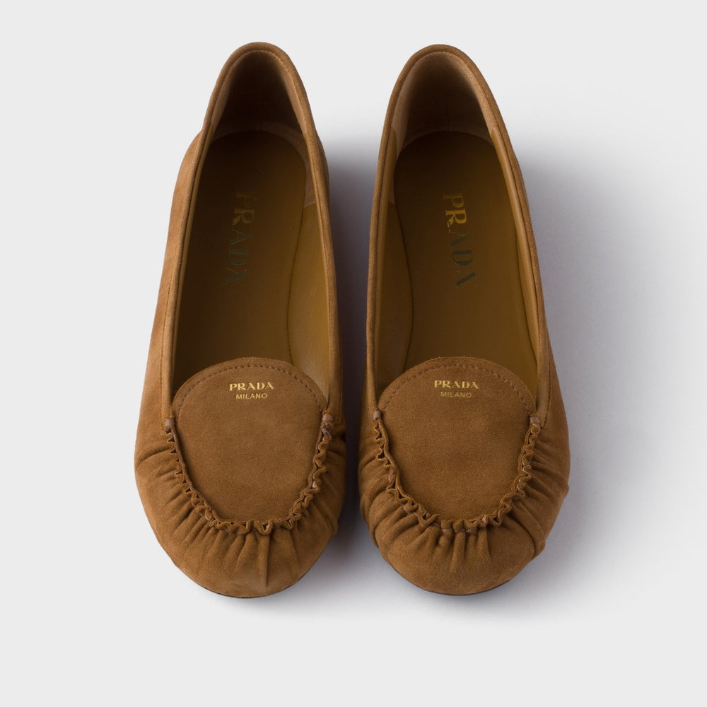Suede ballerinas