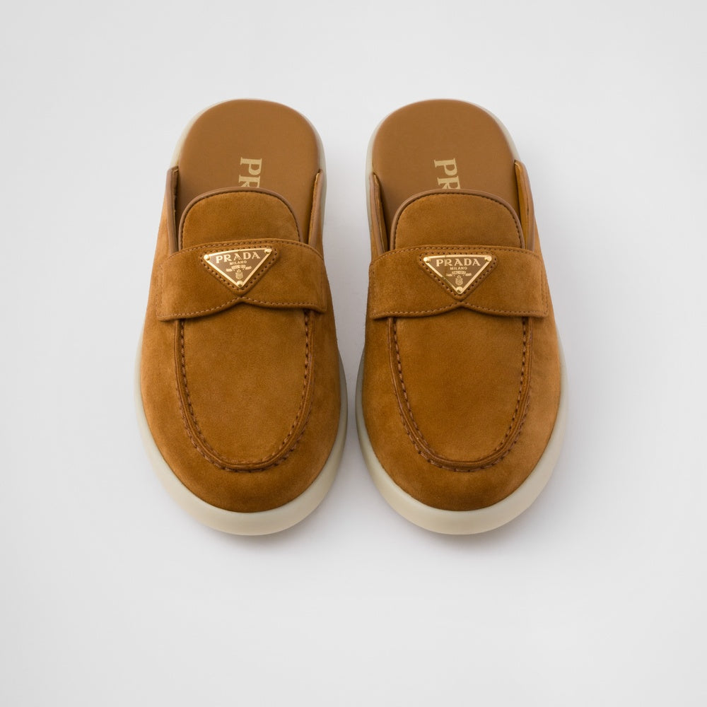 Suede mules
