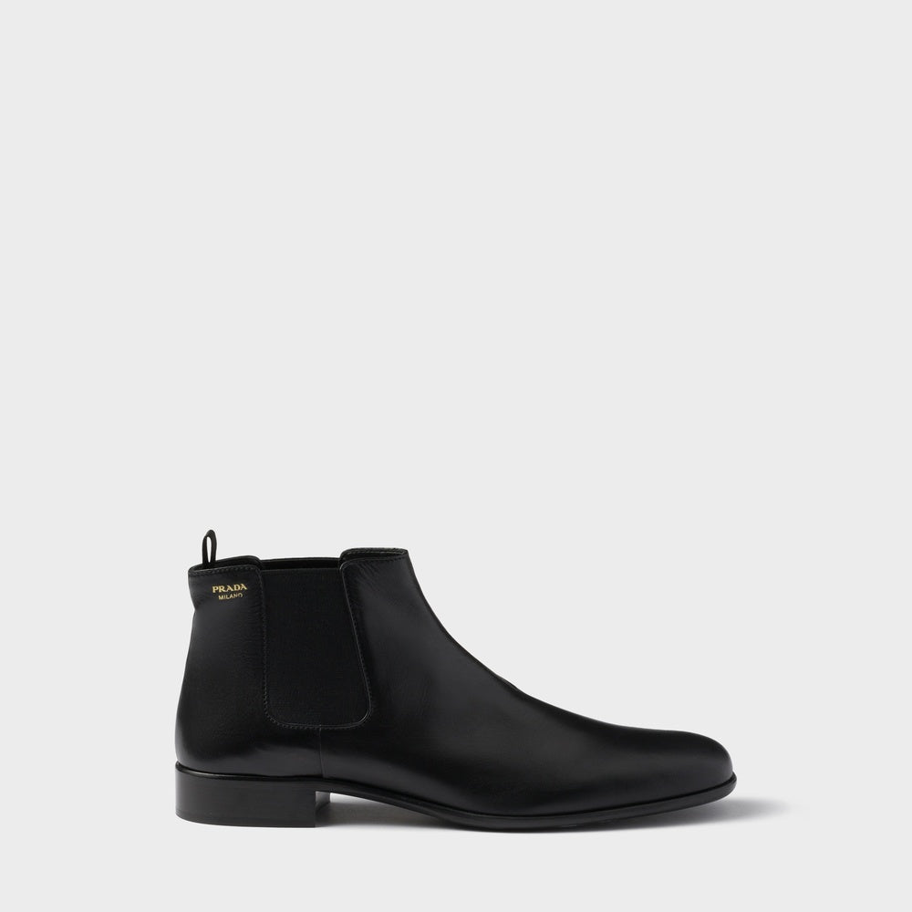 Leather booties