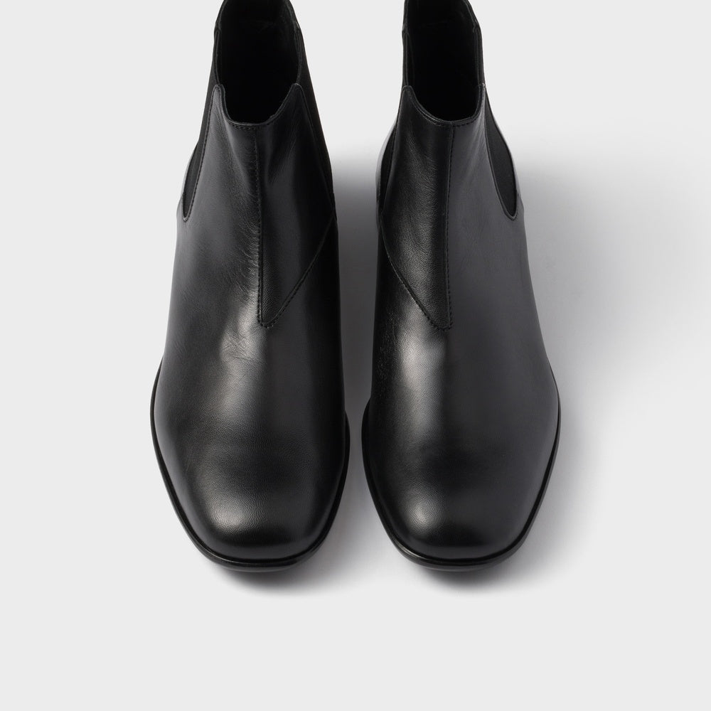 Leather booties
