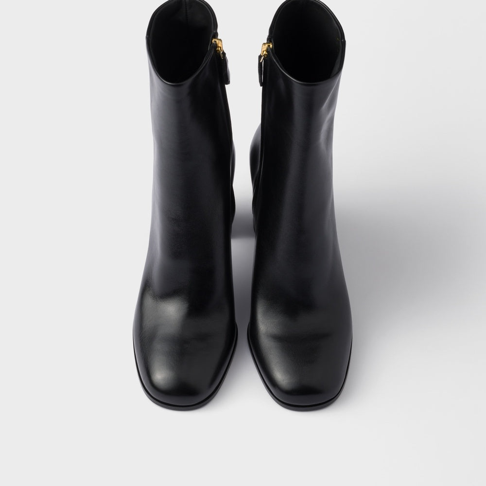 Leather booties