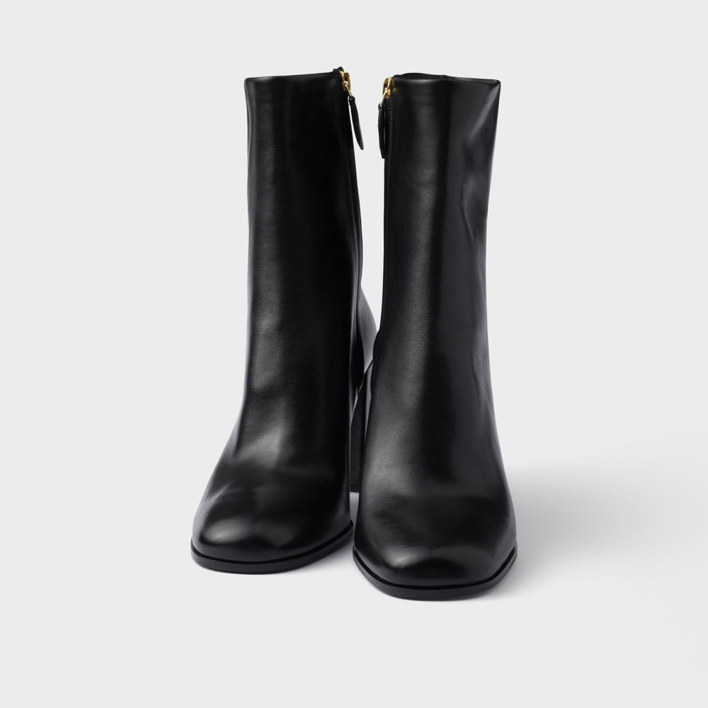 Leather booties