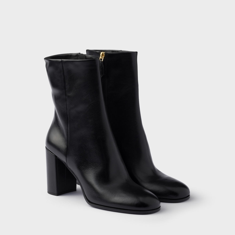 Leather booties