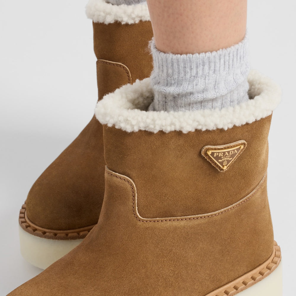Suede booties