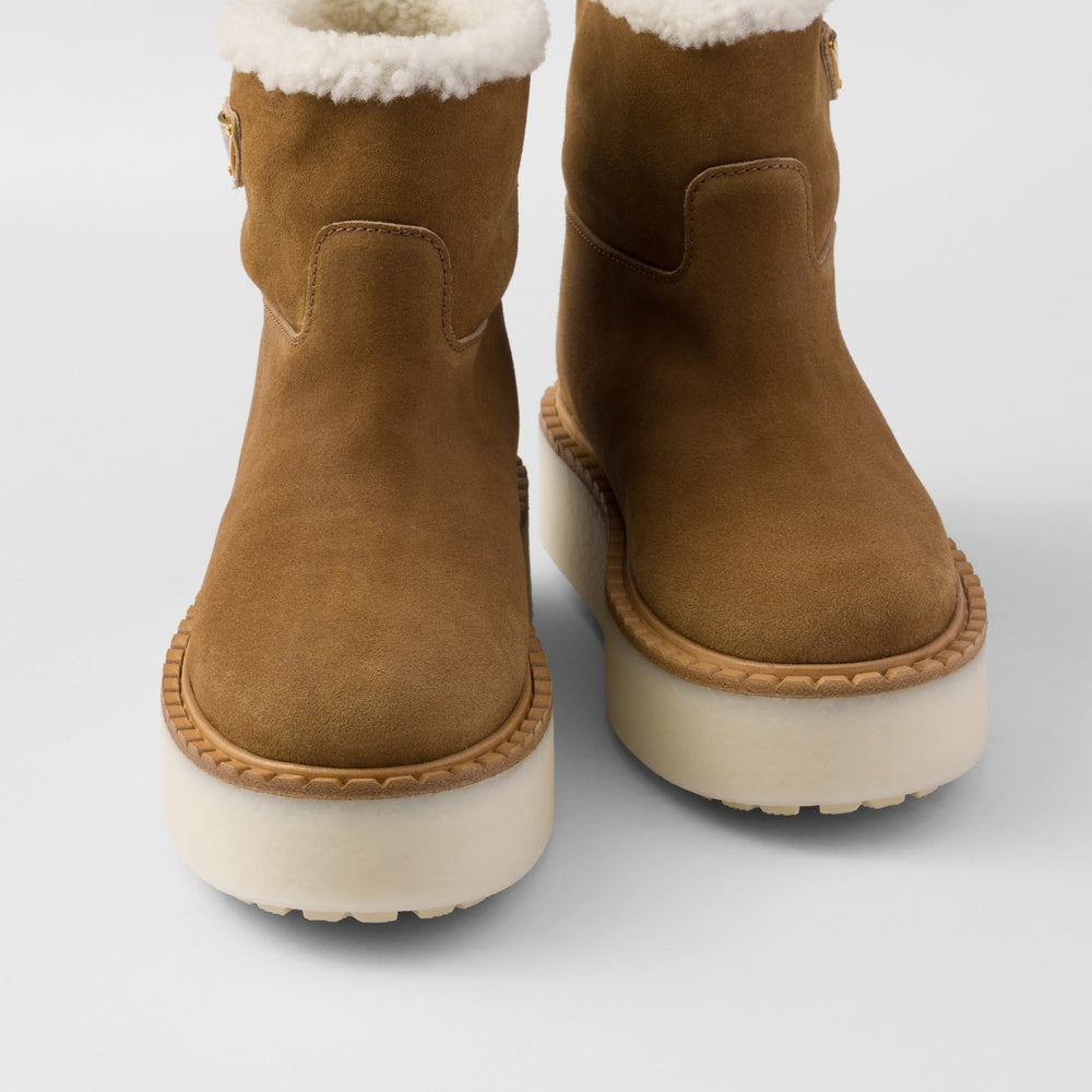 Suede booties