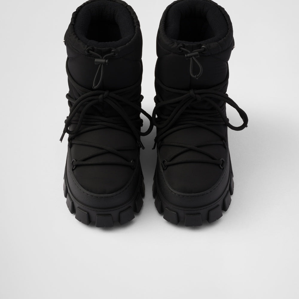 Re-Nylon gabardine après-ski boots