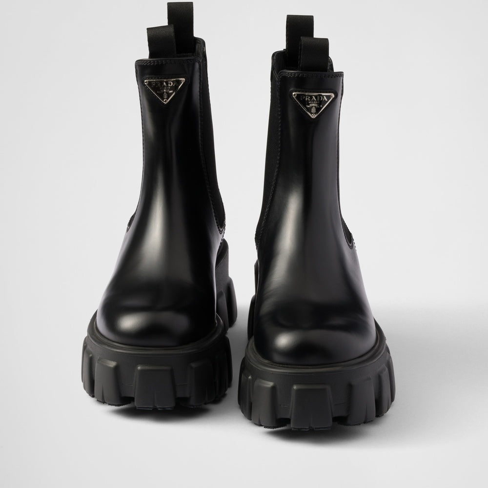Monolith brushed leather Chelsea boots