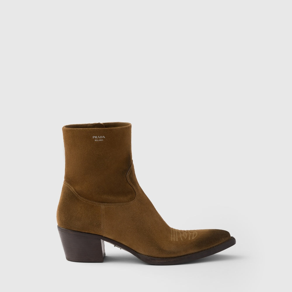 Suede booties