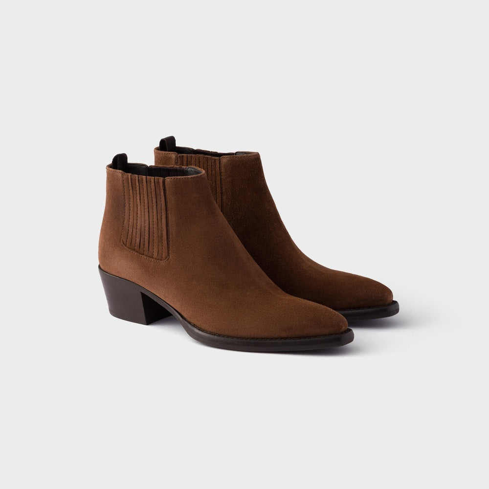Suede booties
